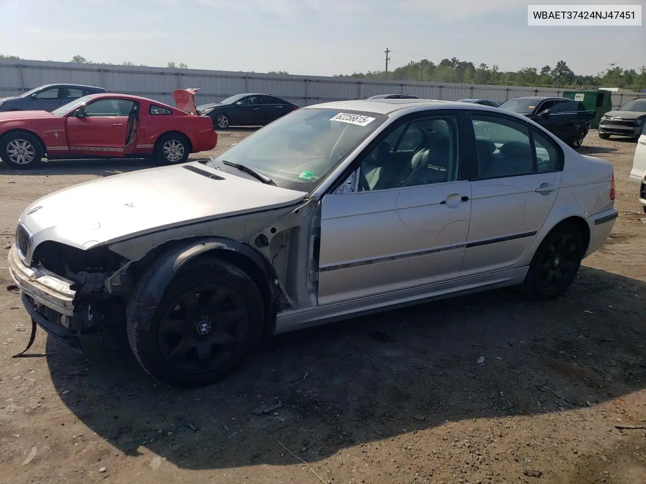 2004 BMW 325 I VIN: WBAET37424NJ47451 Lot: 62256615