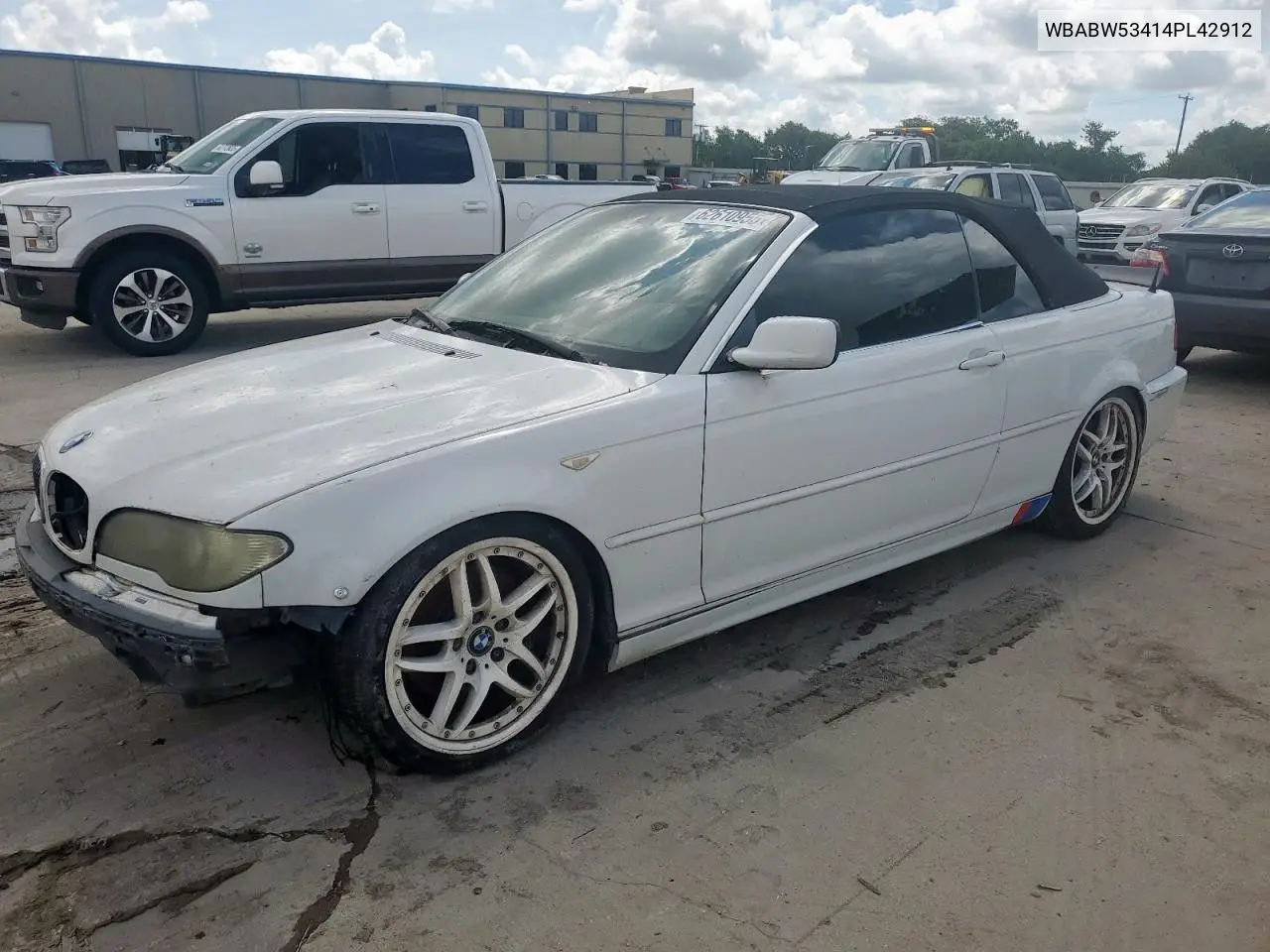 2004 BMW 330 Ci VIN: WBABW53414PL42912 Lot: 62610955