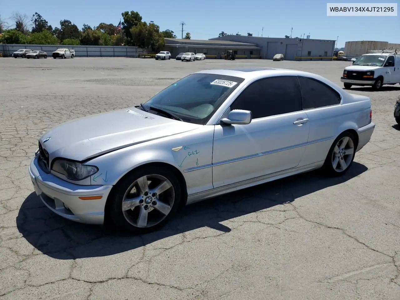 2004 BMW 325 Ci Sulev VIN: WBABV134X4JT21295 Lot: 63026725