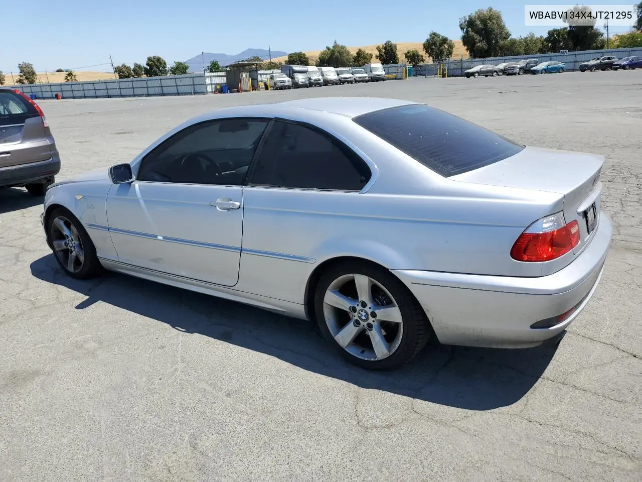 2004 BMW 325 Ci Sulev VIN: WBABV134X4JT21295 Lot: 63026725