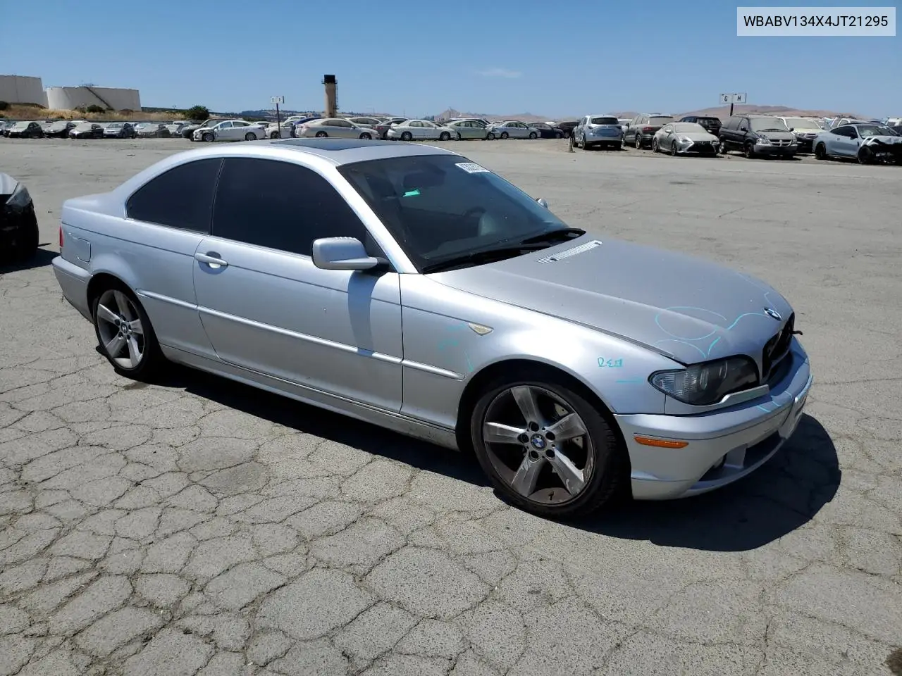2004 BMW 325 Ci Sulev VIN: WBABV134X4JT21295 Lot: 63026725