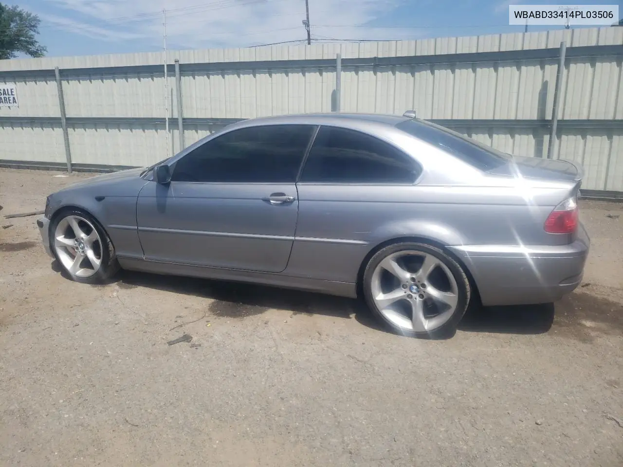2004 BMW 325 Ci VIN: WBABD33414PL03506 Lot: 65953265