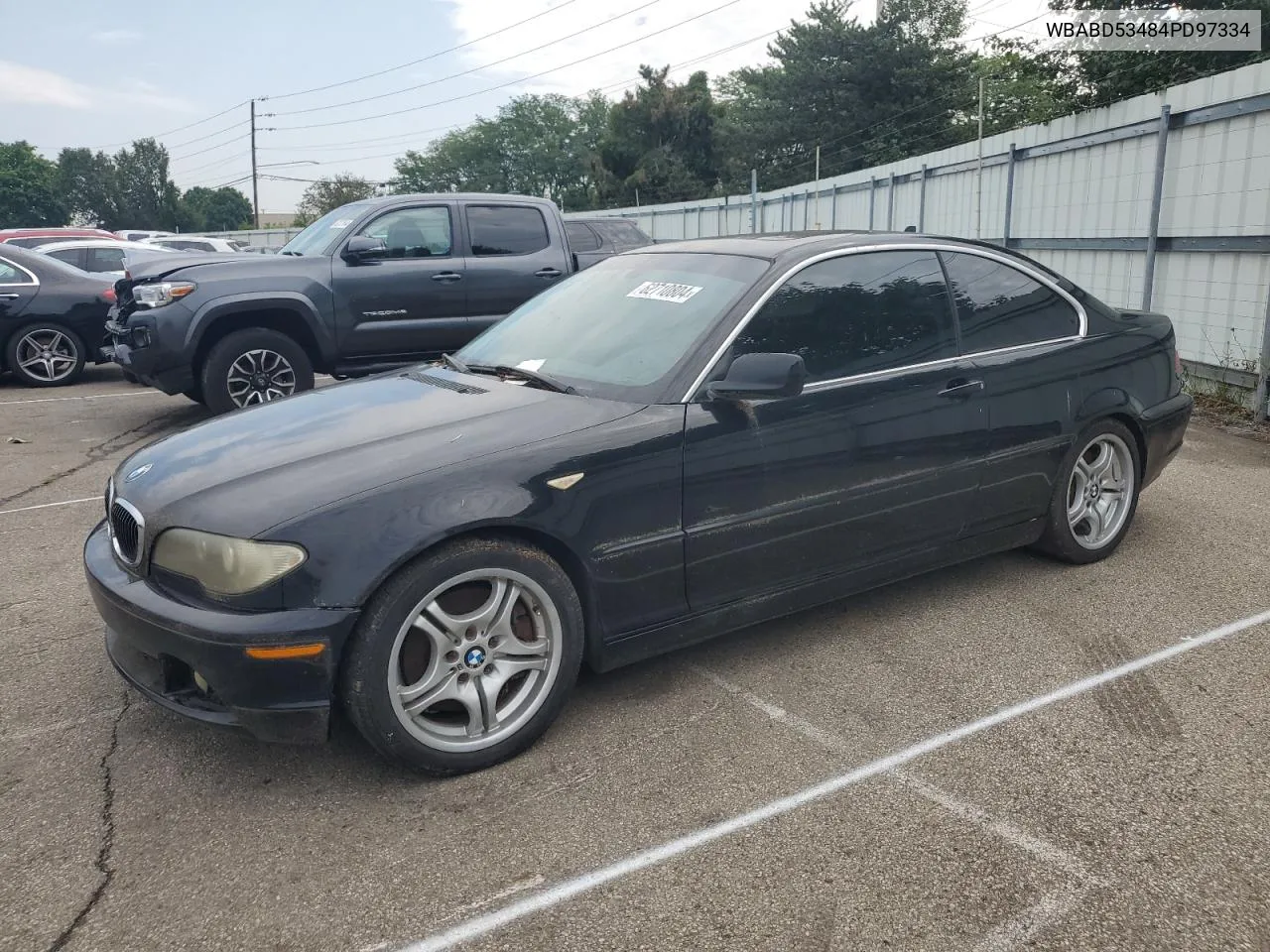 2004 BMW 330 Ci VIN: WBABD53484PD97334 Lot: 82749514