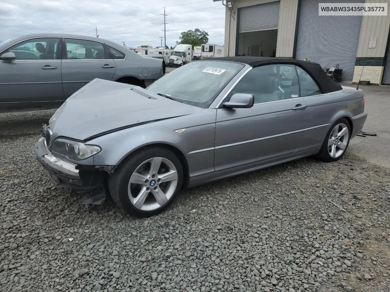 2005 BMW 325 Ci VIN: WBABW33435PL35773 Lot: 60753975