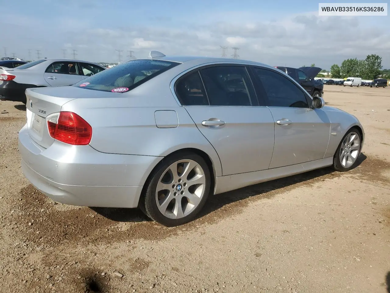 2006 BMW 330 I VIN: WBAVB33516KS36286 Lot: 62556015