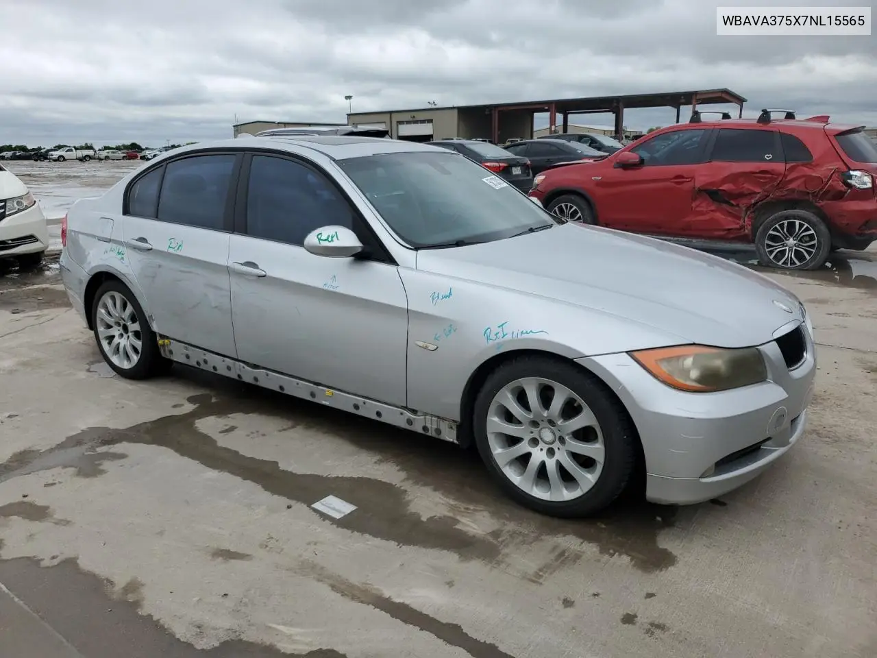 2007 BMW 328 I VIN: WBAVA375X7NL15565 Lot: 56133315