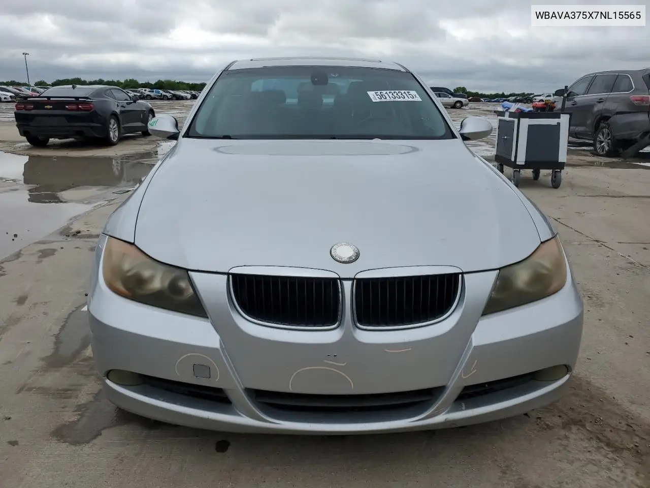 2007 BMW 328 I VIN: WBAVA375X7NL15565 Lot: 56133315