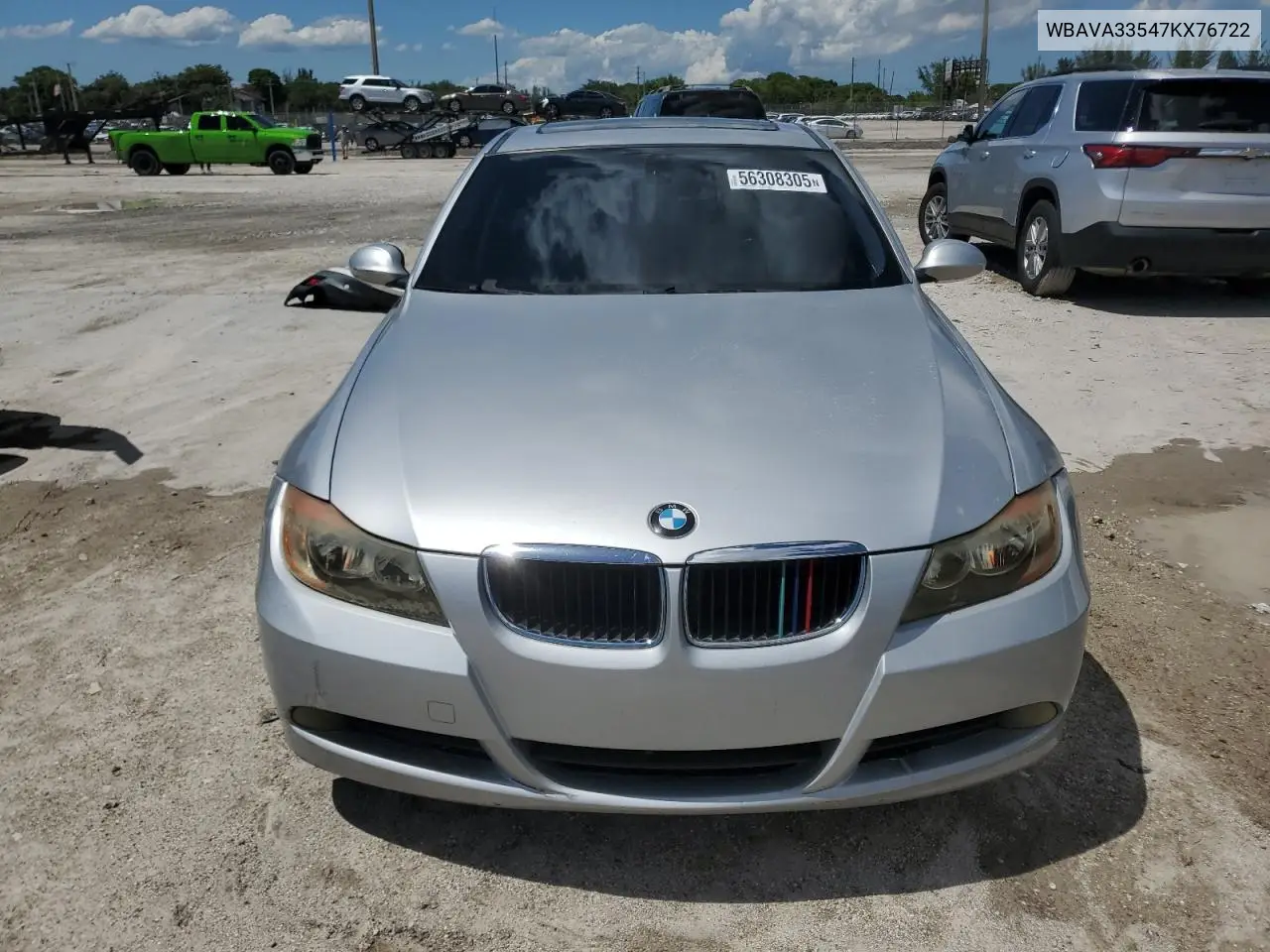 2007 BMW 328 I VIN: WBAVA33547KX76722 Lot: 56308305