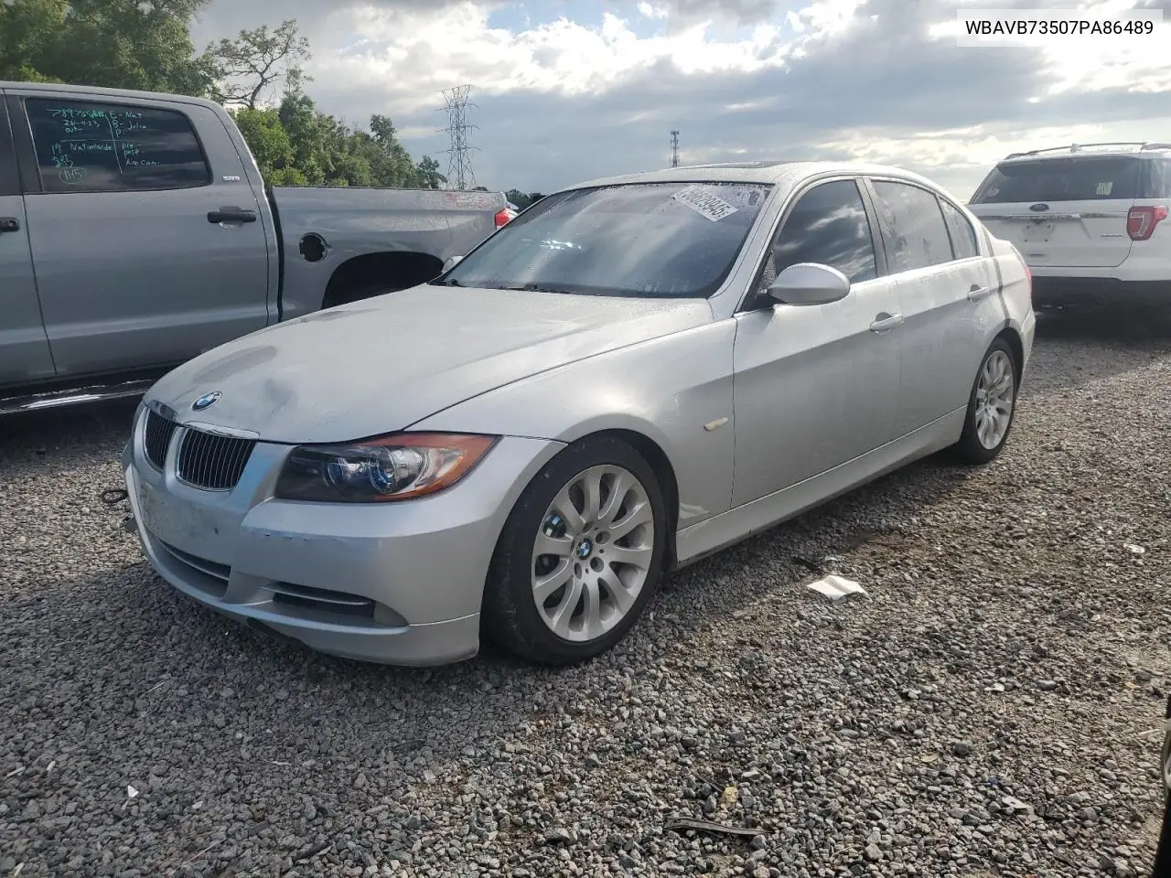 2007 BMW 335 I VIN: WBAVB73507PA86489 Lot: 56629945