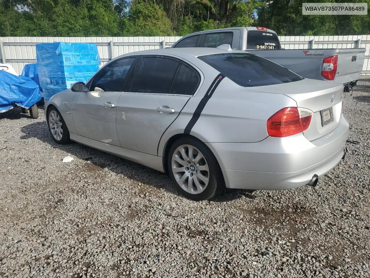 2007 BMW 335 I VIN: WBAVB73507PA86489 Lot: 56629945
