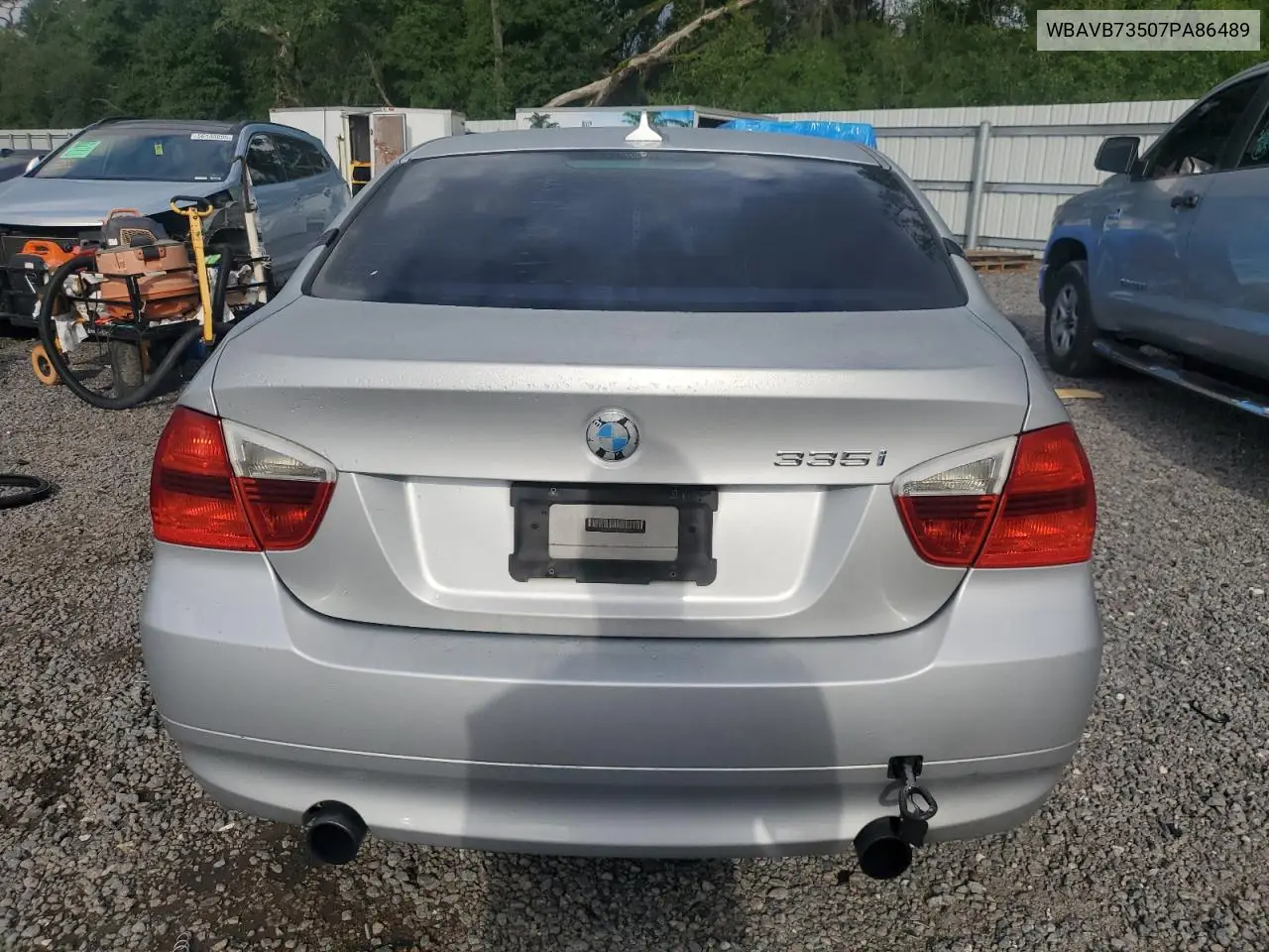 2007 BMW 335 I VIN: WBAVB73507PA86489 Lot: 56629945