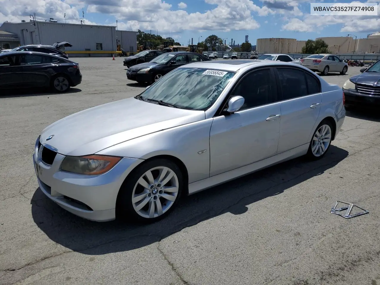 2007 BMW 328 I Sulev VIN: WBAVC53527FZ74908 Lot: 56956845