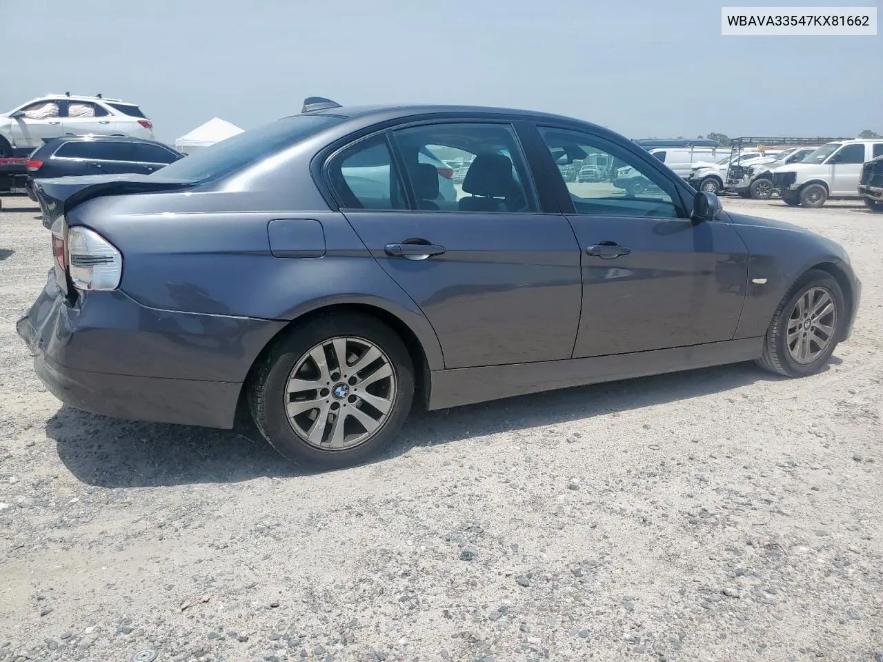 2007 BMW 328 I VIN: WBAVA33547KX81662 Lot: 57052975