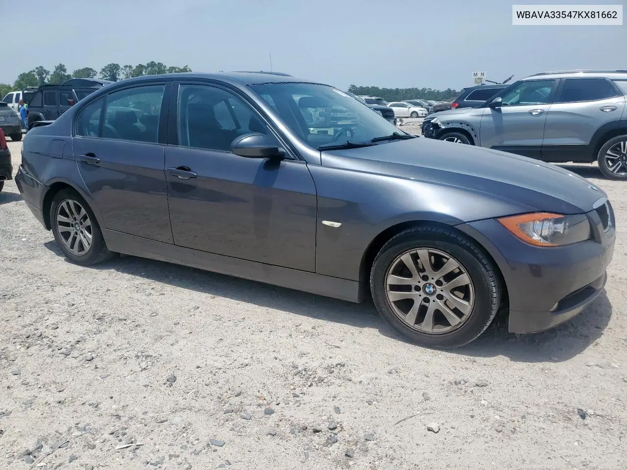 2007 BMW 328 I VIN: WBAVA33547KX81662 Lot: 57052975