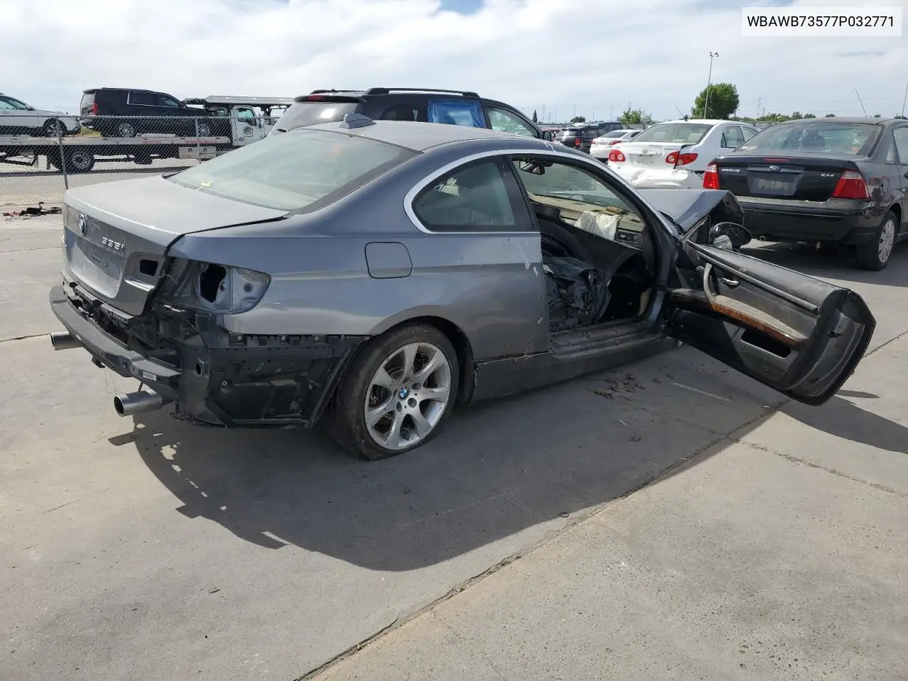 2007 BMW 335 I VIN: WBAWB73577P032771 Lot: 57176575