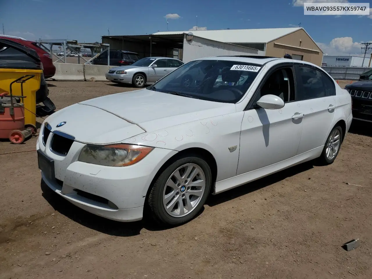 2007 BMW 328 Xi VIN: WBAVC93557KX59747 Lot: 63015665