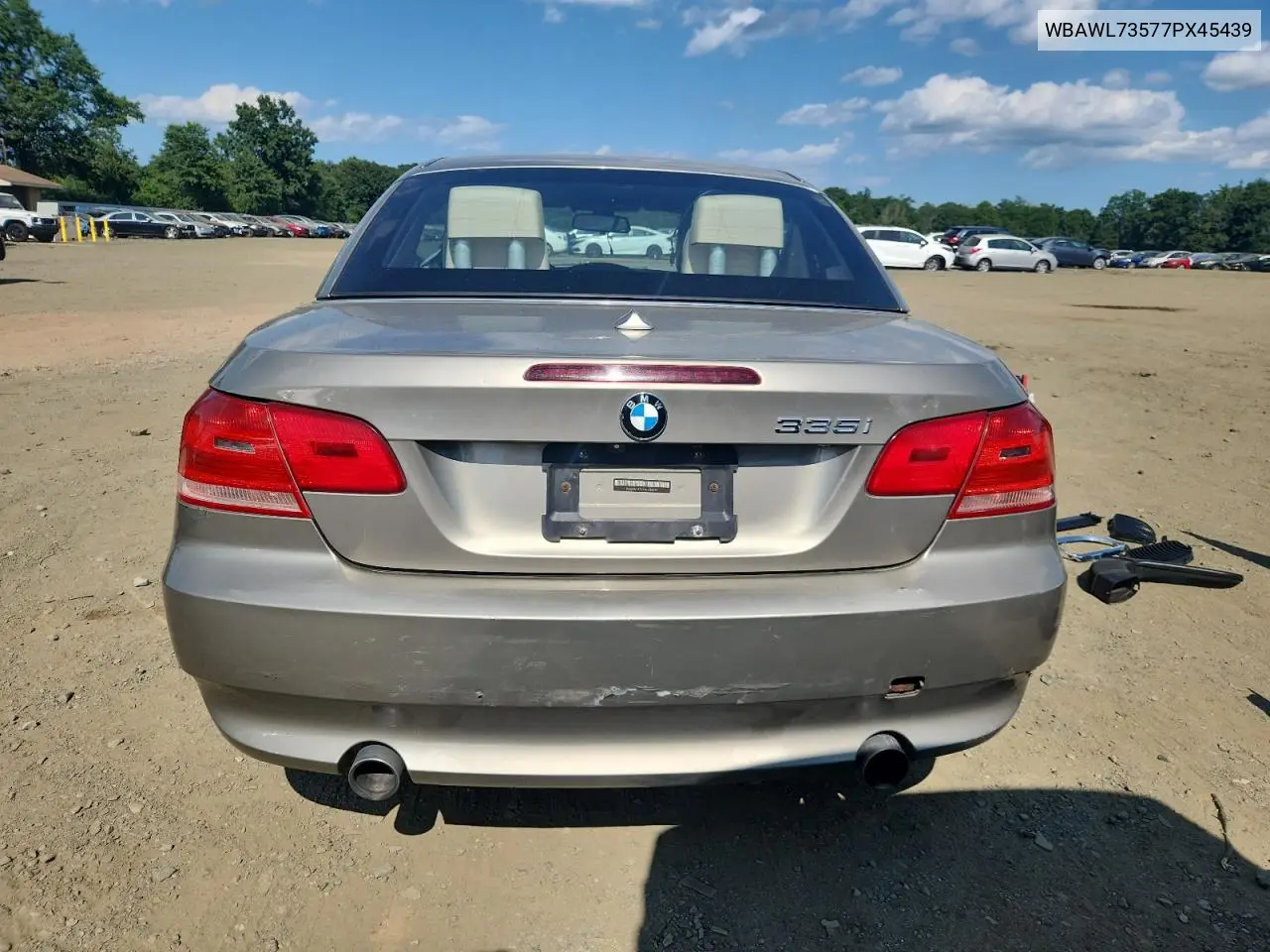 2007 BMW 335 I VIN: WBAWL73577PX45439 Lot: 63754315