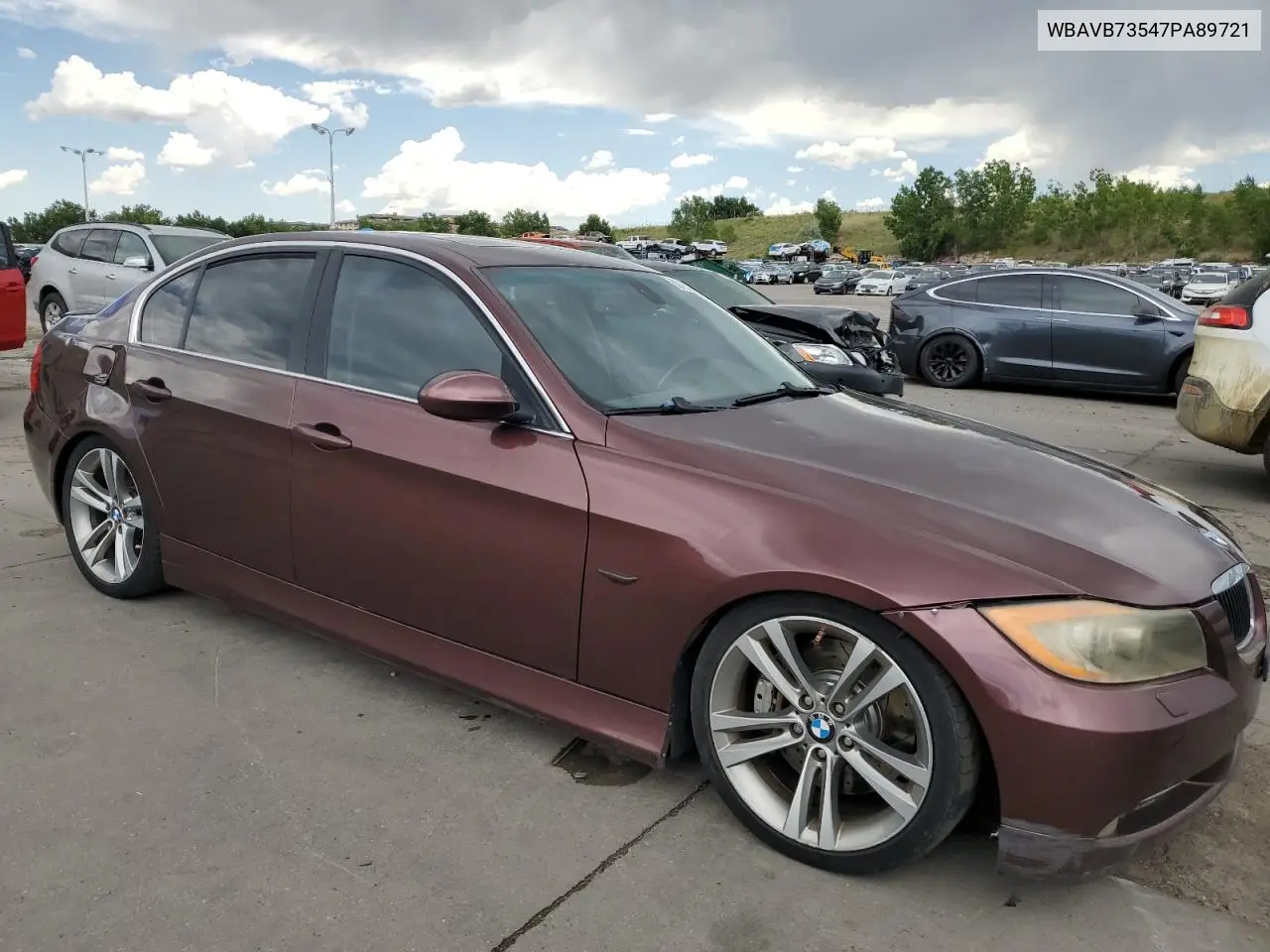 2007 BMW 335 I VIN: WBAVB73547PA89721 Lot: 63792525