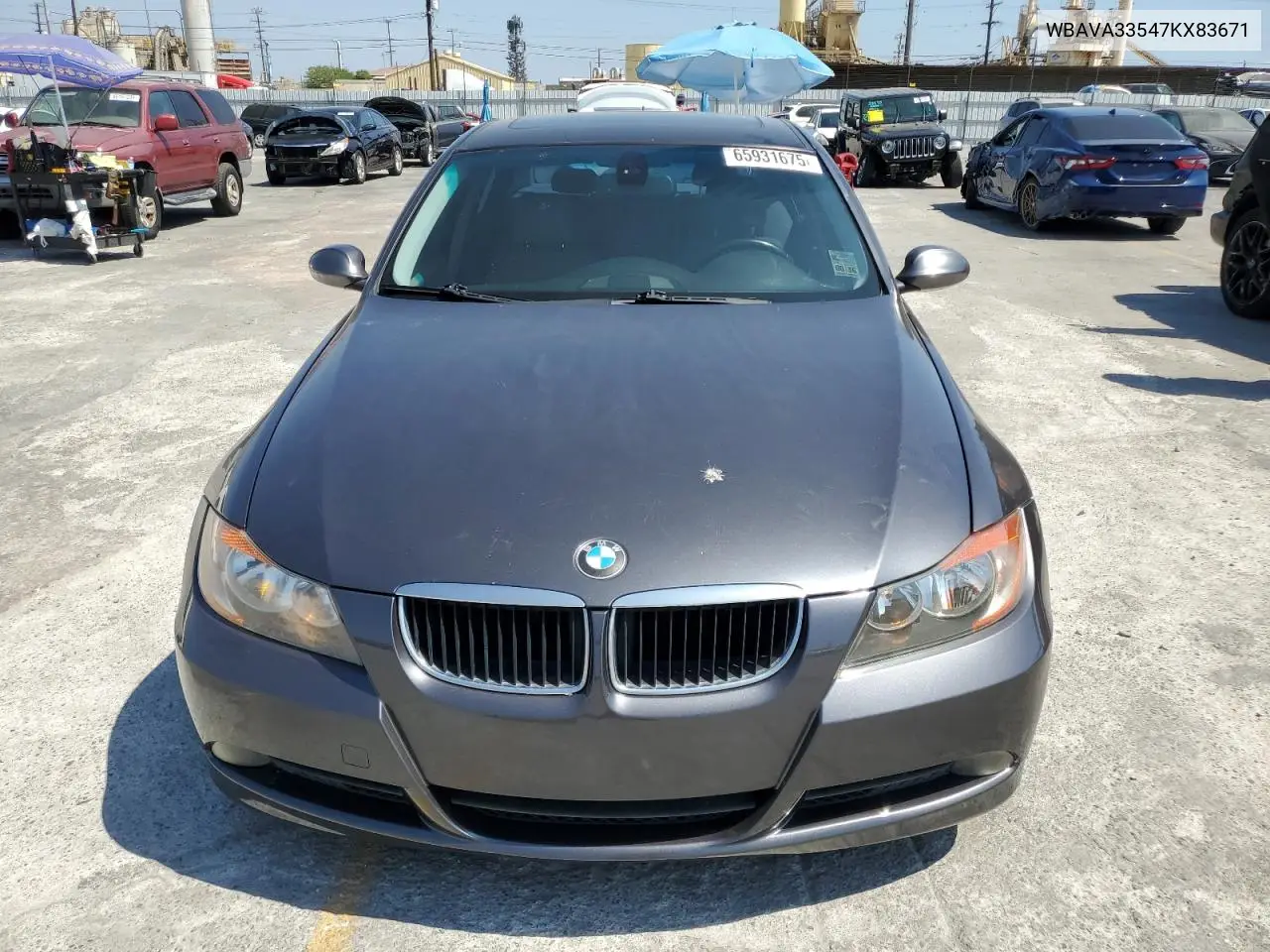 2007 BMW 328 I VIN: WBAVA33547KX83671 Lot: 65931675