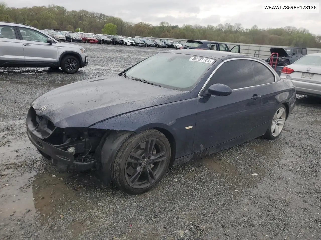 2008 BMW 335 I VIN: WBAWL73598P178135 Lot: 50607165
