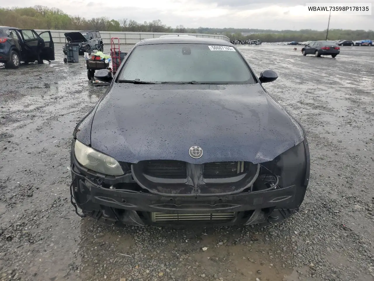 2008 BMW 335 I VIN: WBAWL73598P178135 Lot: 50607165