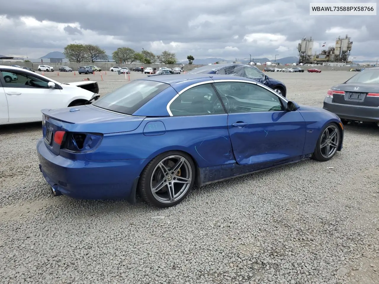 2008 BMW 335 I VIN: WBAWL73588PX58766 Lot: 52647985