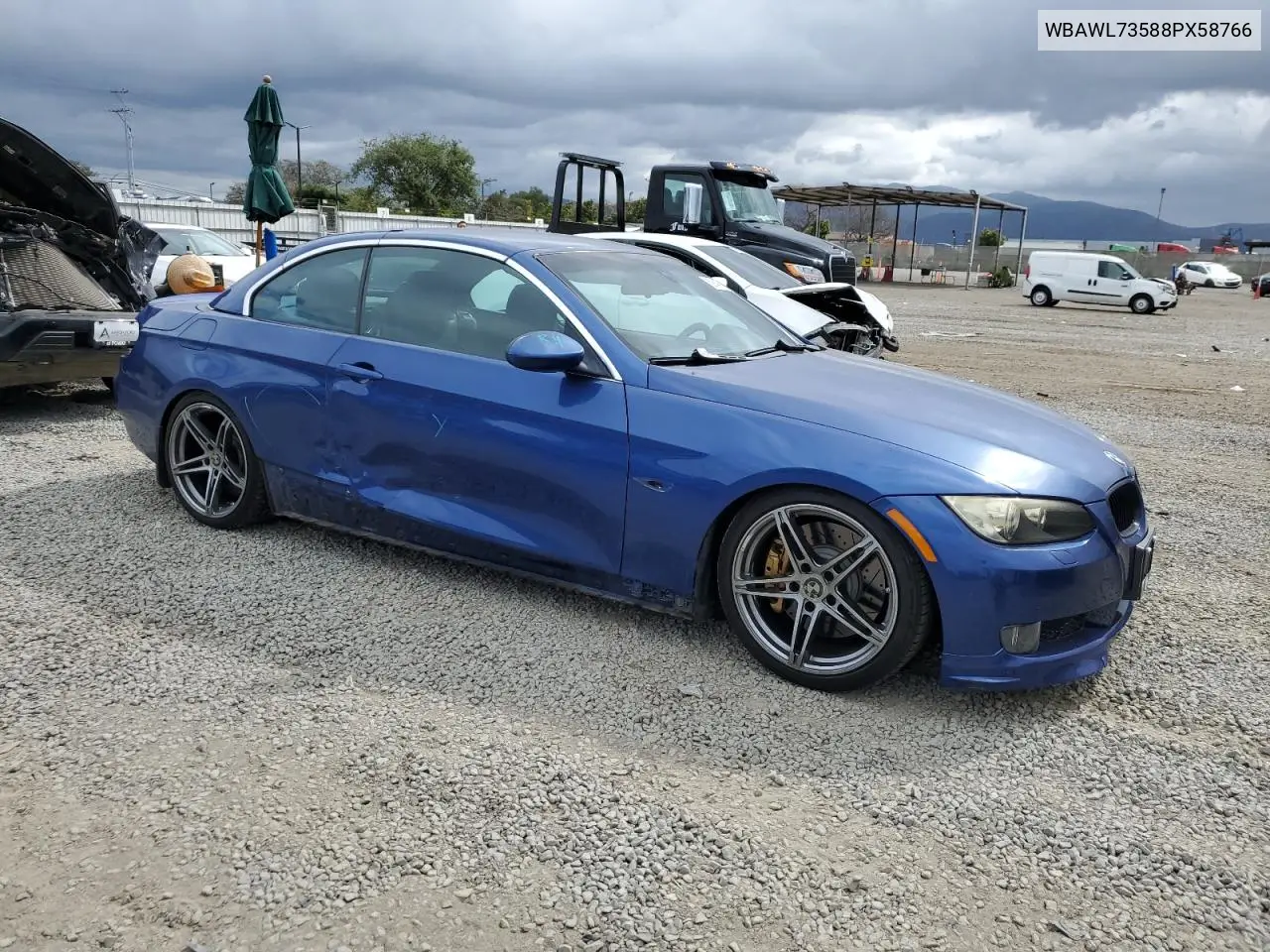 2008 BMW 335 I VIN: WBAWL73588PX58766 Lot: 52647985
