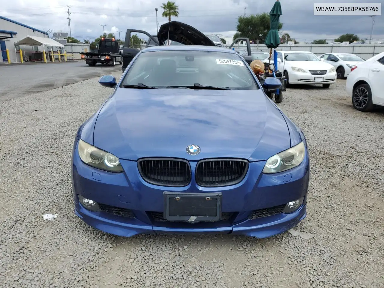 2008 BMW 335 I VIN: WBAWL73588PX58766 Lot: 52647985
