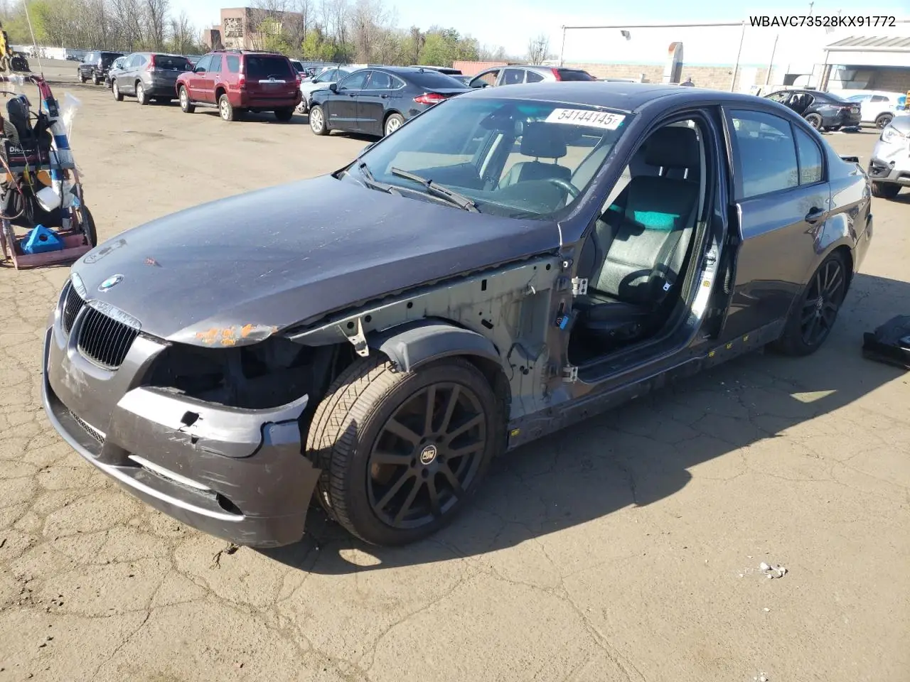 2008 BMW 328 Xi Sulev VIN: WBAVC73528KX91772 Lot: 54144145