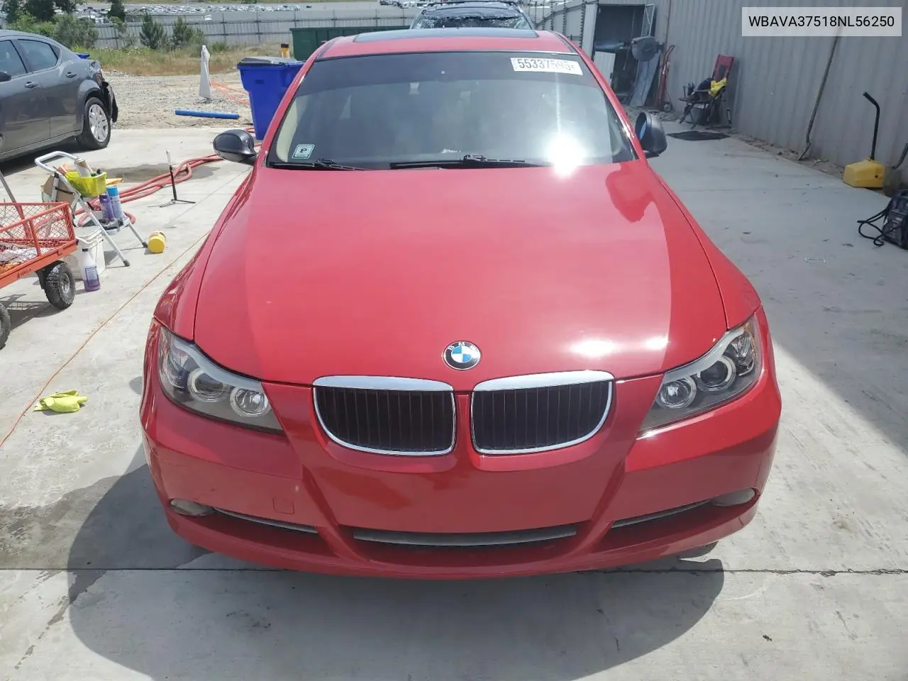 2008 BMW 328 I VIN: WBAVA37518NL56250 Lot: 55337595