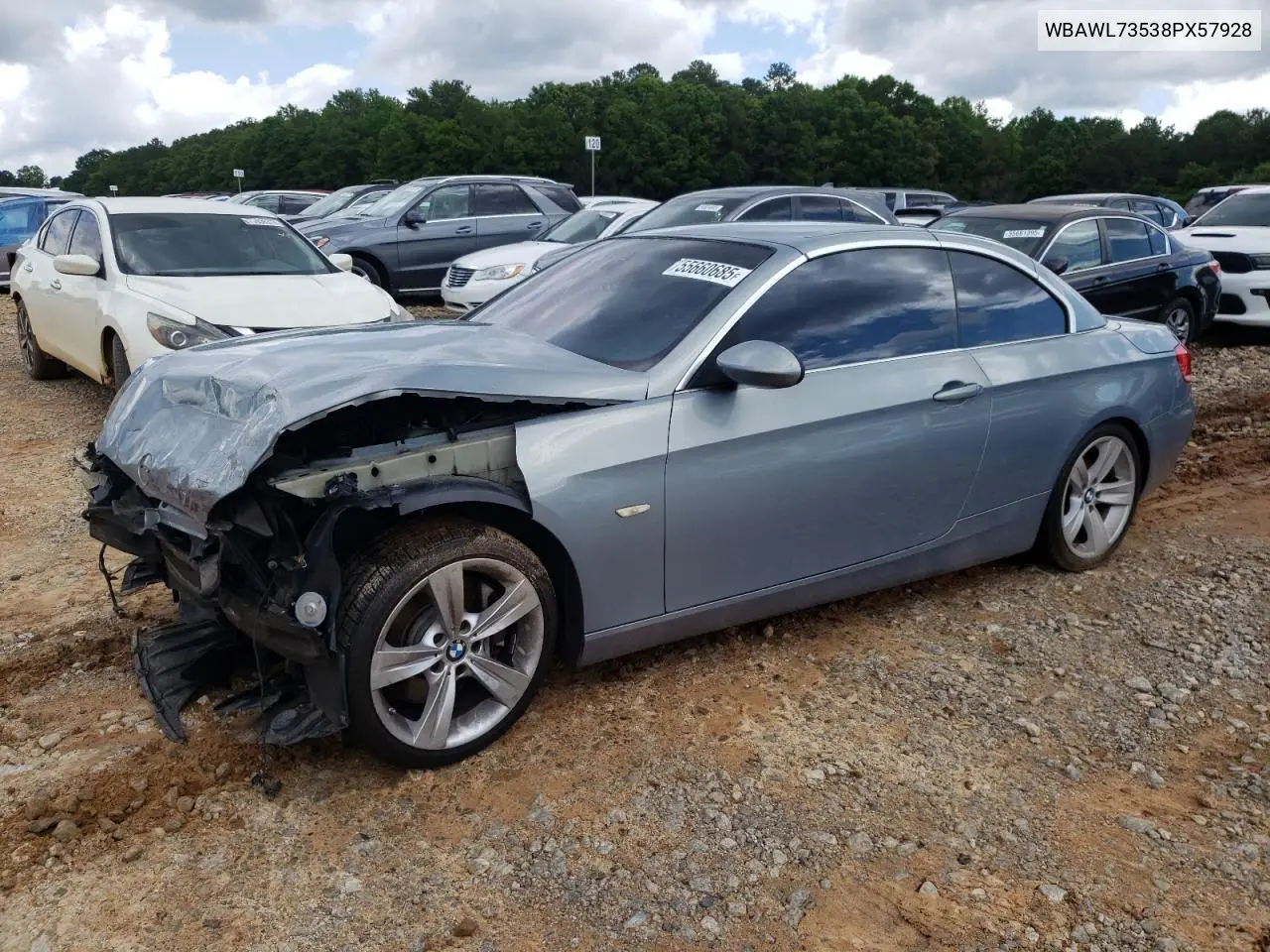 2008 BMW 335 I VIN: WBAWL73538PX57928 Lot: 55660685