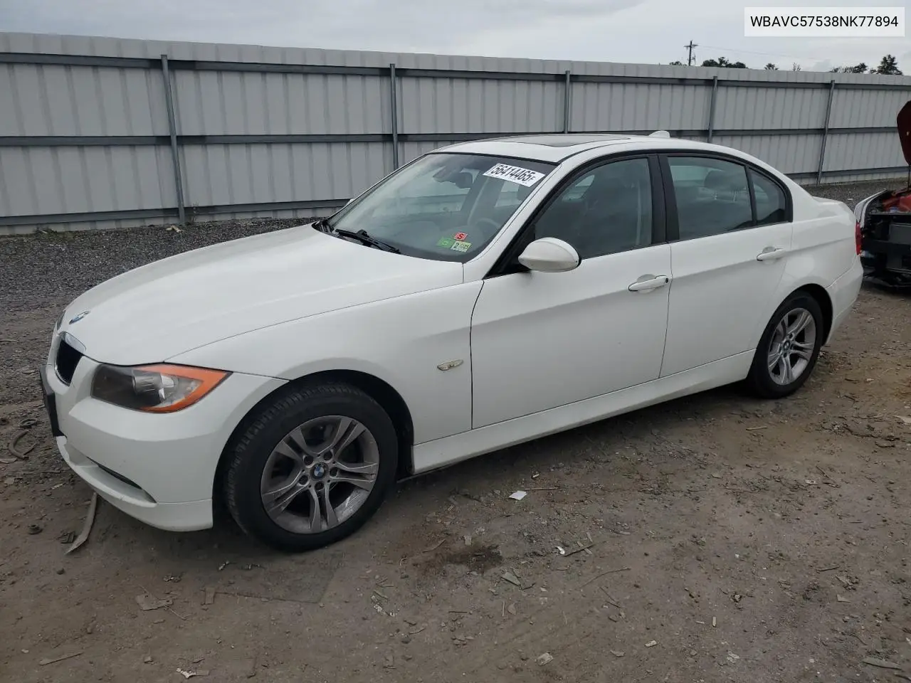 2008 BMW 328 I Sulev VIN: WBAVC57538NK77894 Lot: 56414465