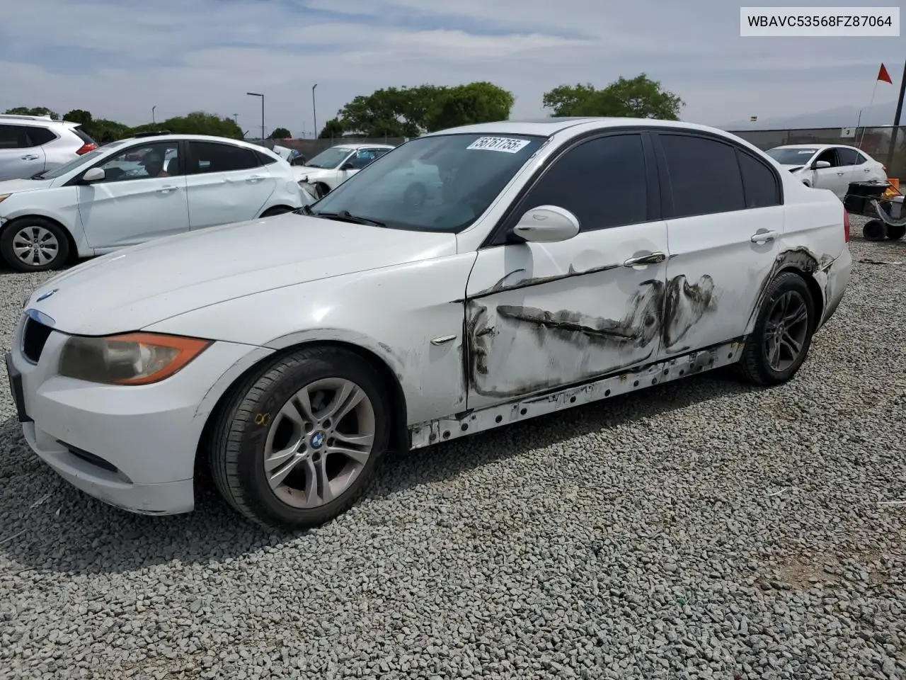 2008 BMW 328 I Sulev VIN: WBAVC53568FZ87064 Lot: 56761755