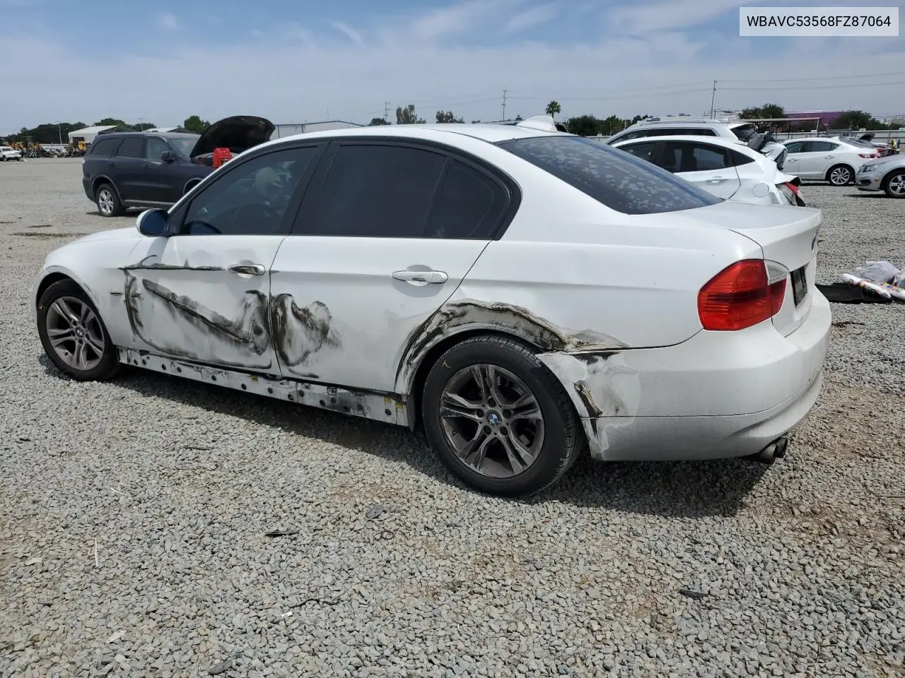2008 BMW 328 I Sulev VIN: WBAVC53568FZ87064 Lot: 56761755