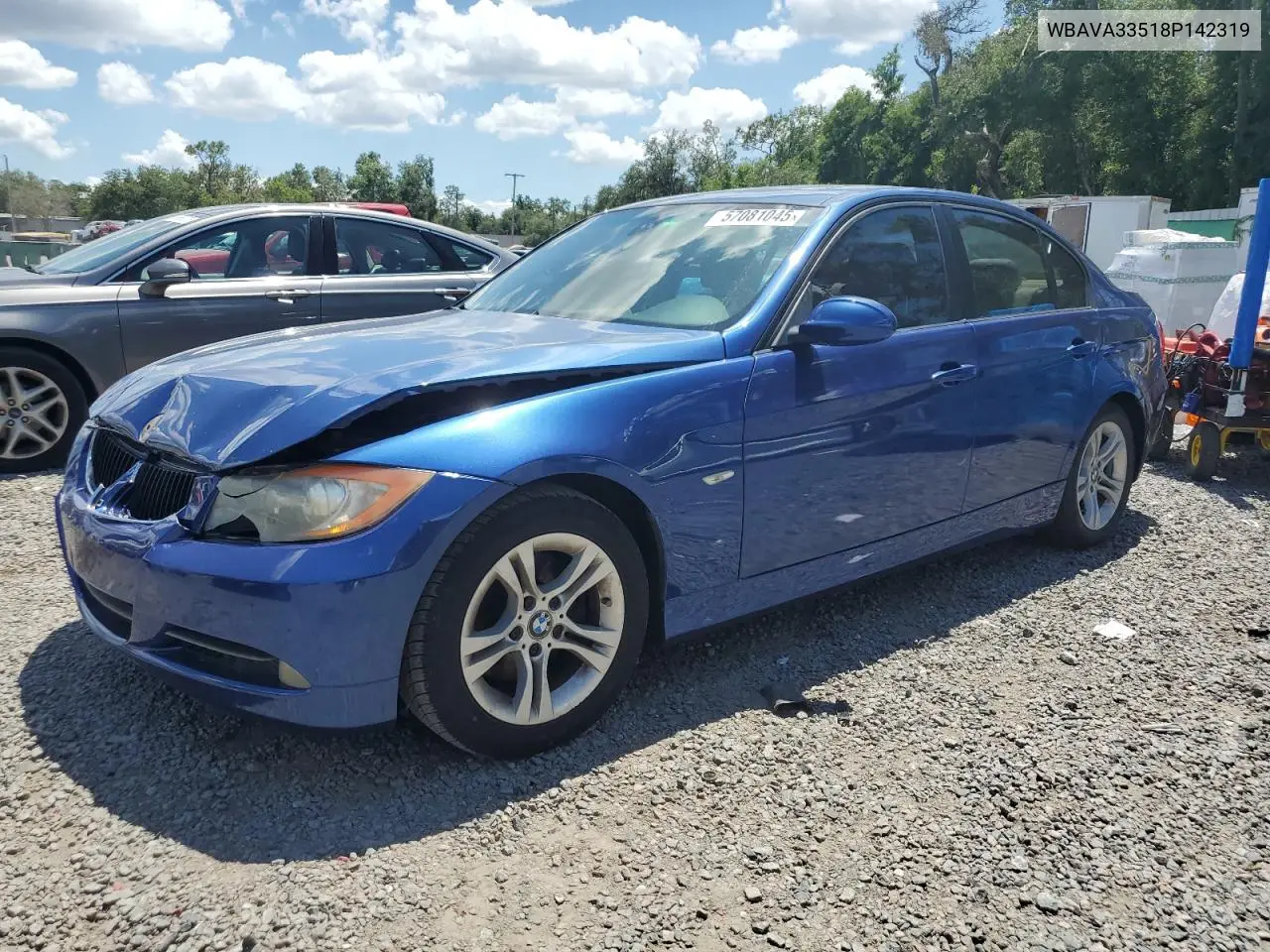 2008 BMW 328 I VIN: WBAVA33518P142319 Lot: 57081045