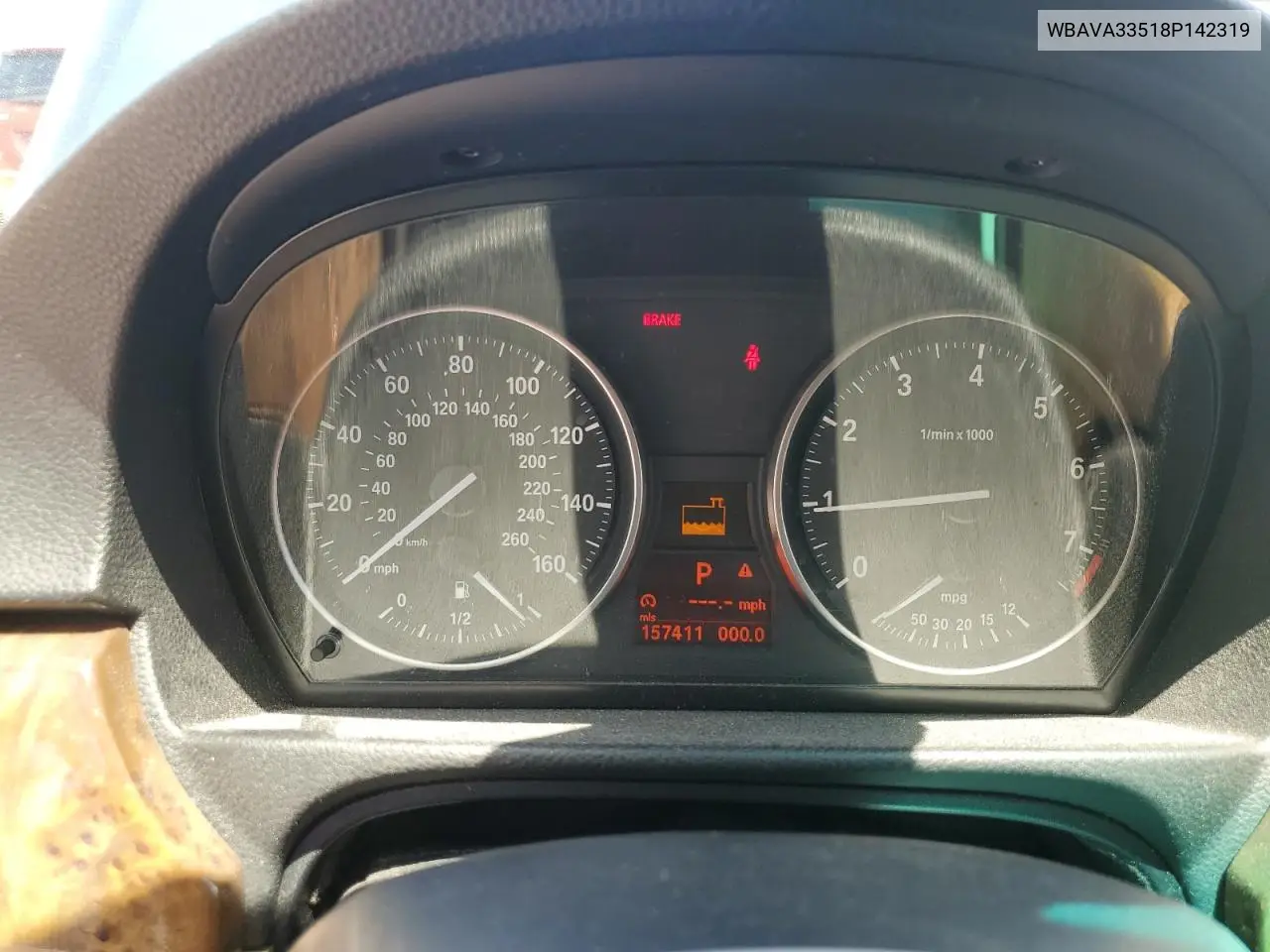 2008 BMW 328 I VIN: WBAVA33518P142319 Lot: 57081045