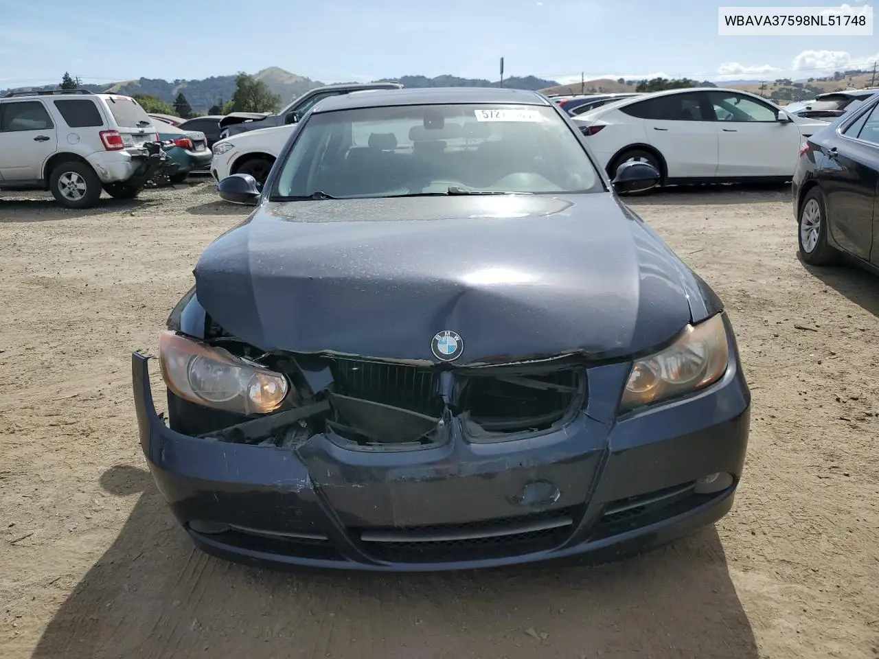 2008 BMW 328 I VIN: WBAVA37598NL51748 Lot: 57275085