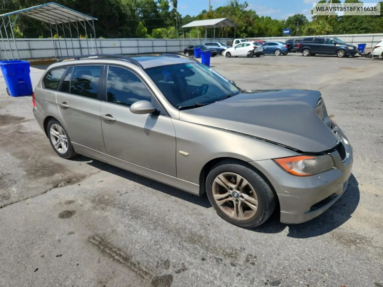 2008 BMW 328 It VIN: WBAVS13518FX16635 Lot: 62192845