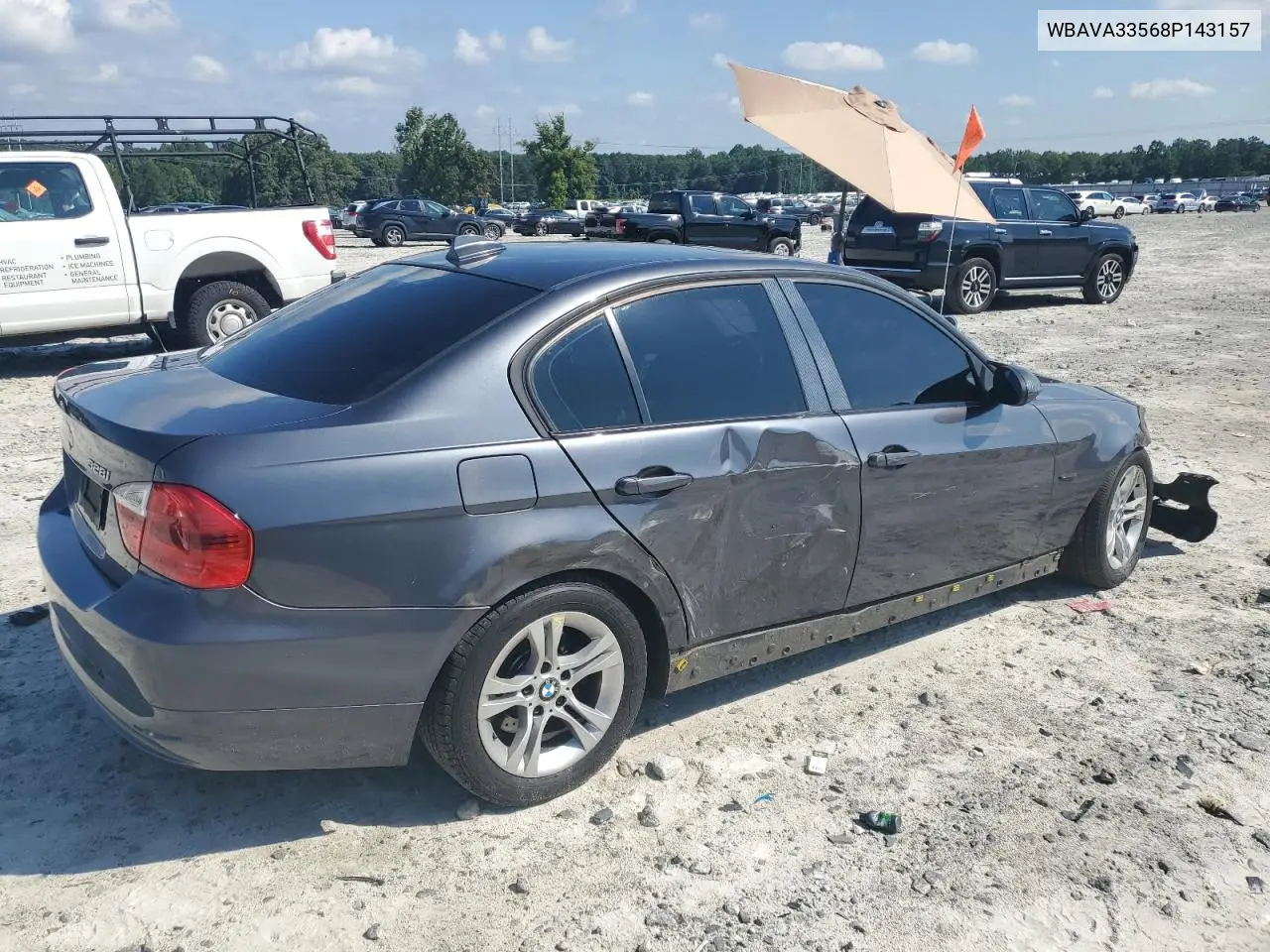2008 BMW 328 I VIN: WBAVA33568P143157 Lot: 63019365