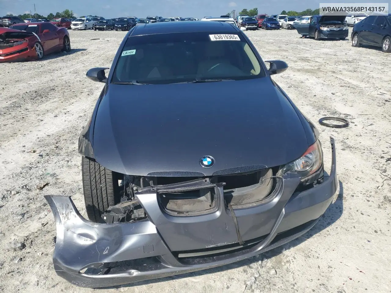 2008 BMW 328 I VIN: WBAVA33568P143157 Lot: 63019365