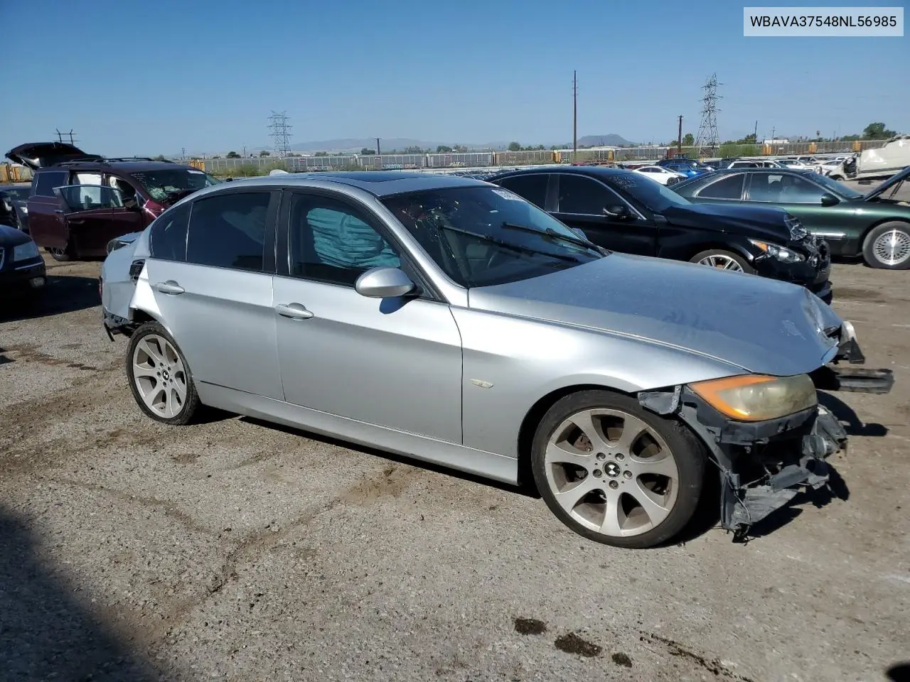 2008 BMW 328 I VIN: WBAVA37548NL56985 Lot: 65540295