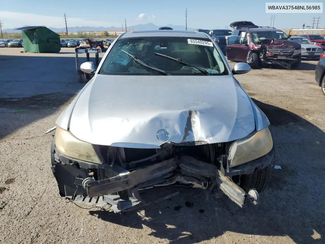 2008 BMW 328 I VIN: WBAVA37548NL56985 Lot: 65540295