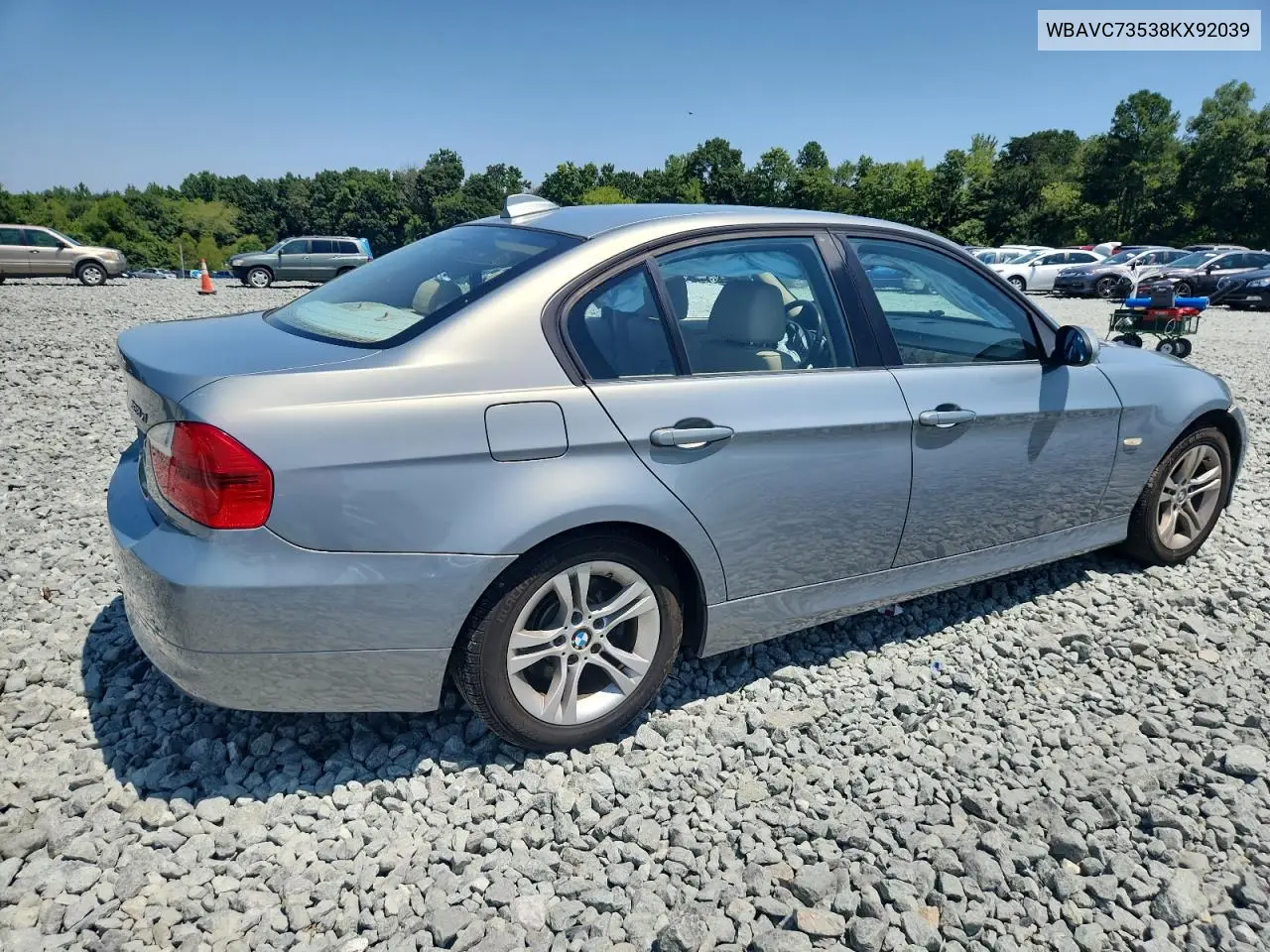 2008 BMW 328 Xi Sulev VIN: WBAVC73538KX92039 Lot: 65838735