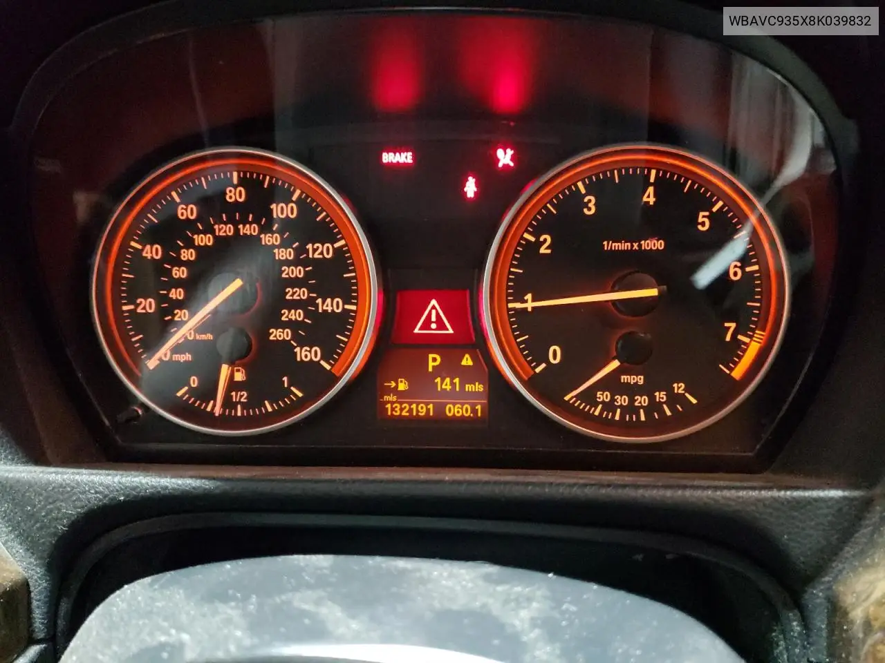 2008 BMW 328 Xi VIN: WBAVC935X8K039832 Lot: 66166995