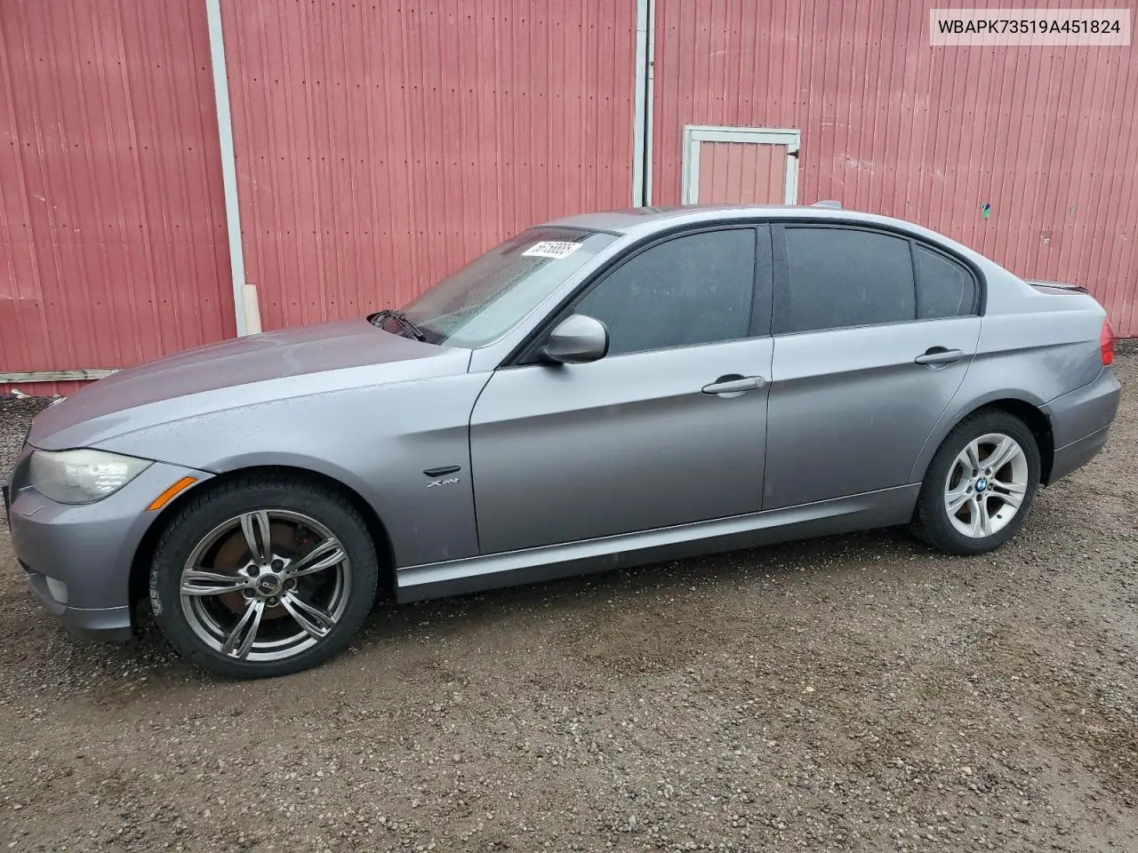 2009 BMW 328 Xi VIN: WBAPK73519A451824 Lot: 56158885