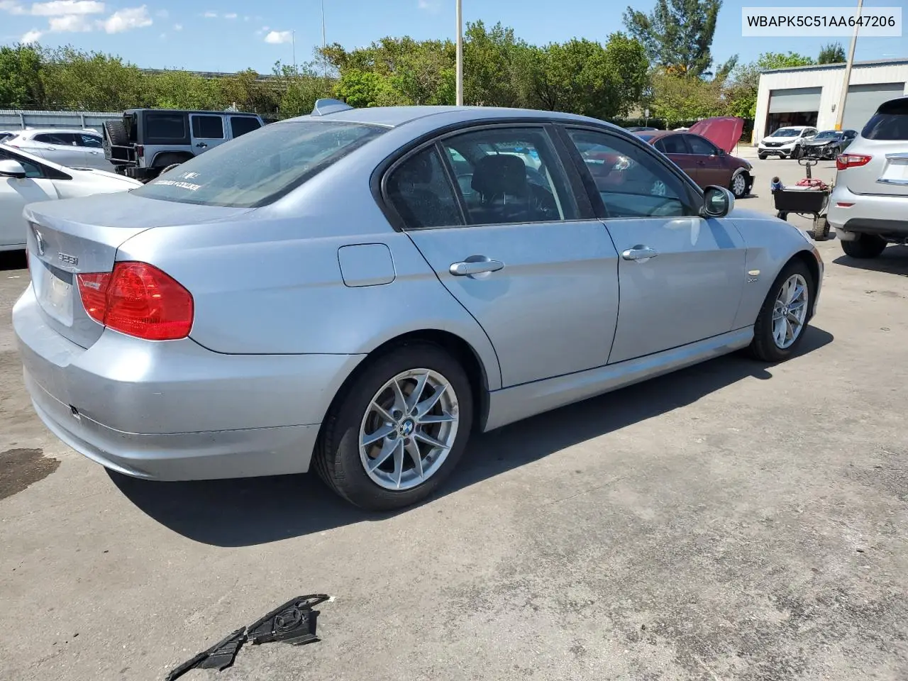 2010 BMW 328 Xi Sulev VIN: WBAPK5C51AA647206 Lot: 52139085