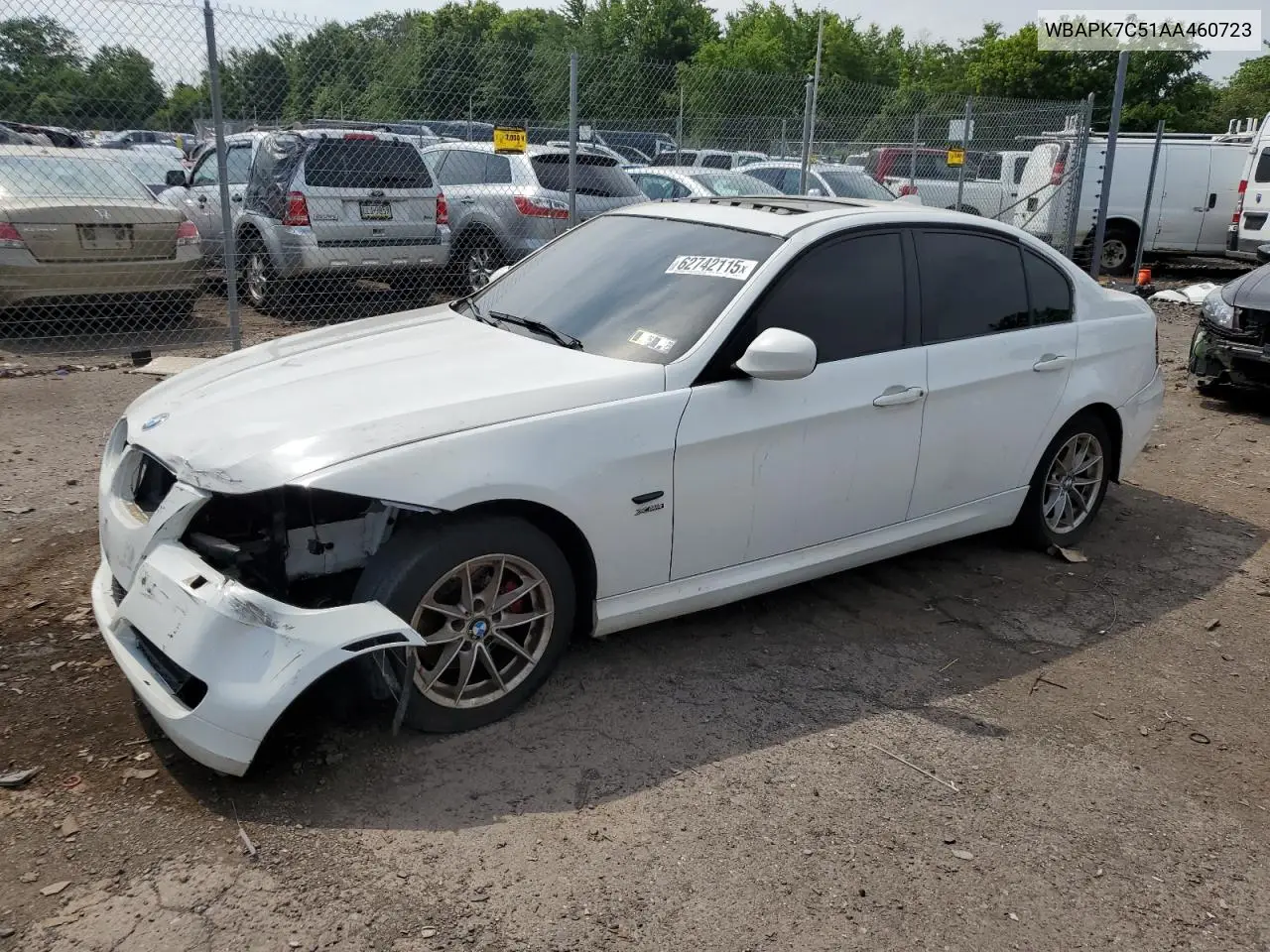 2010 BMW 328 Xi VIN: WBAPK7C51AA460723 Lot: 62742115