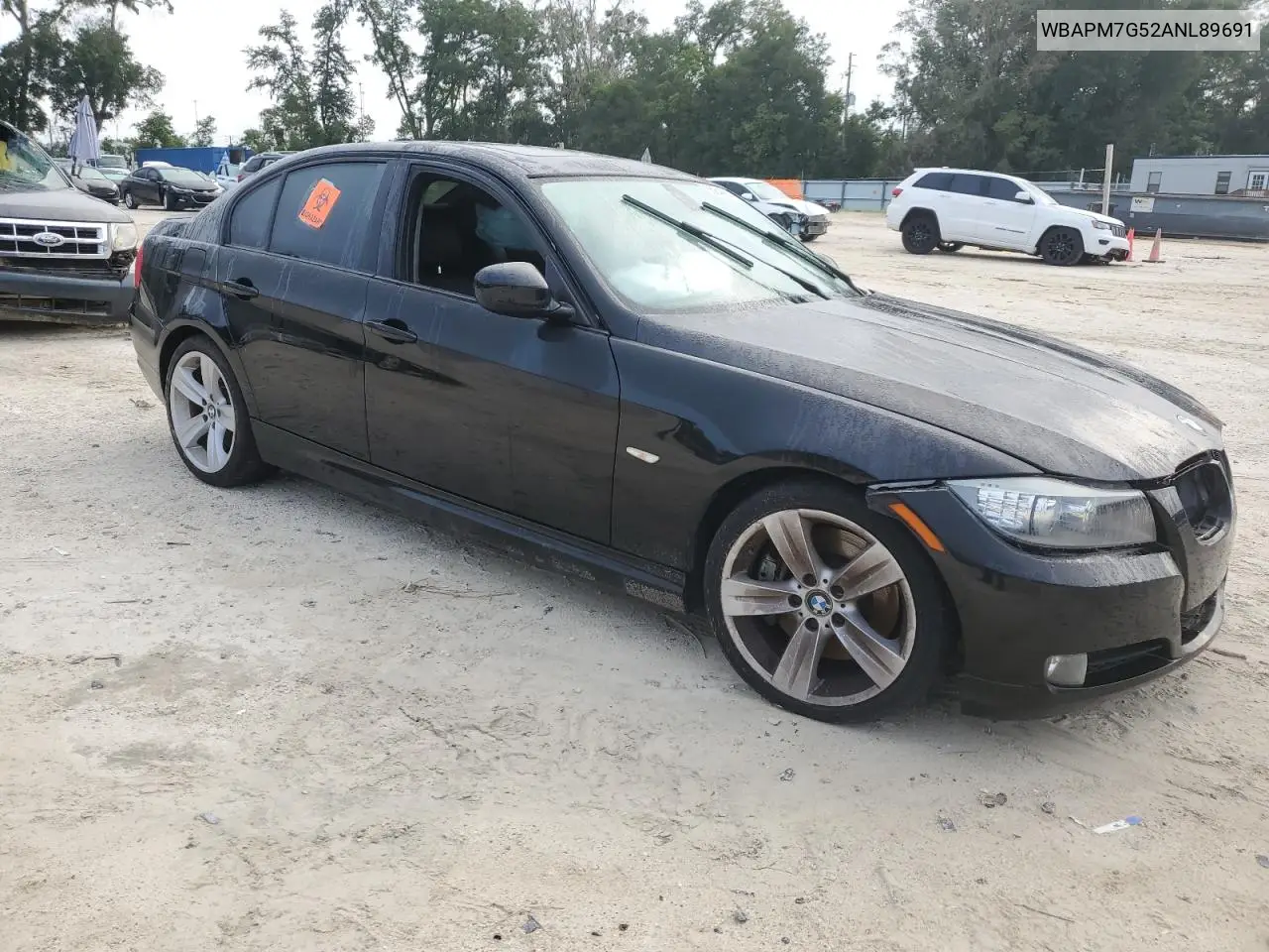 2010 BMW 335 I VIN: WBAPM7G52ANL89691 Lot: 65848625