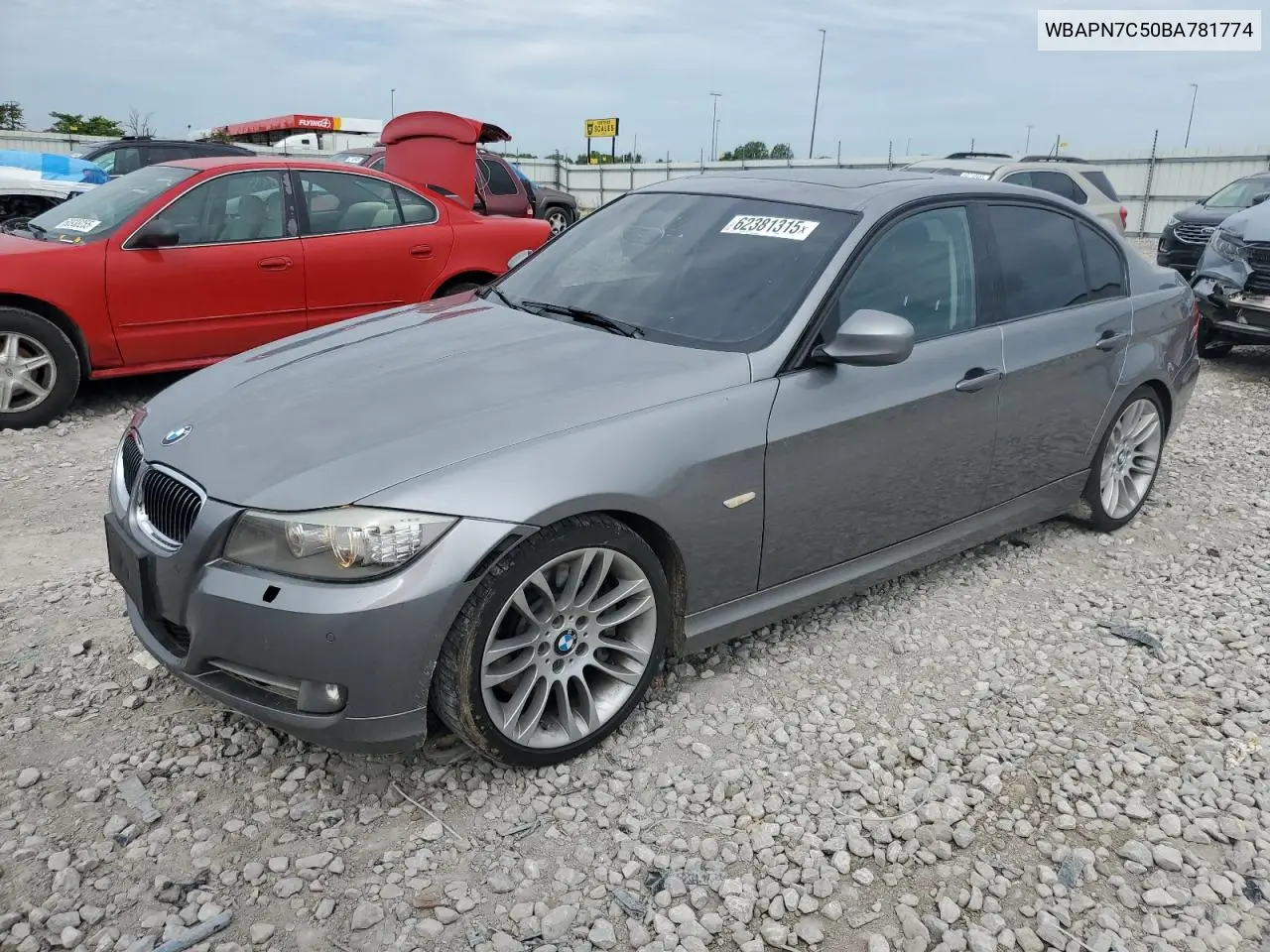 2011 BMW 335 D VIN: WBAPN7C50BA781774 Lot: 62381315