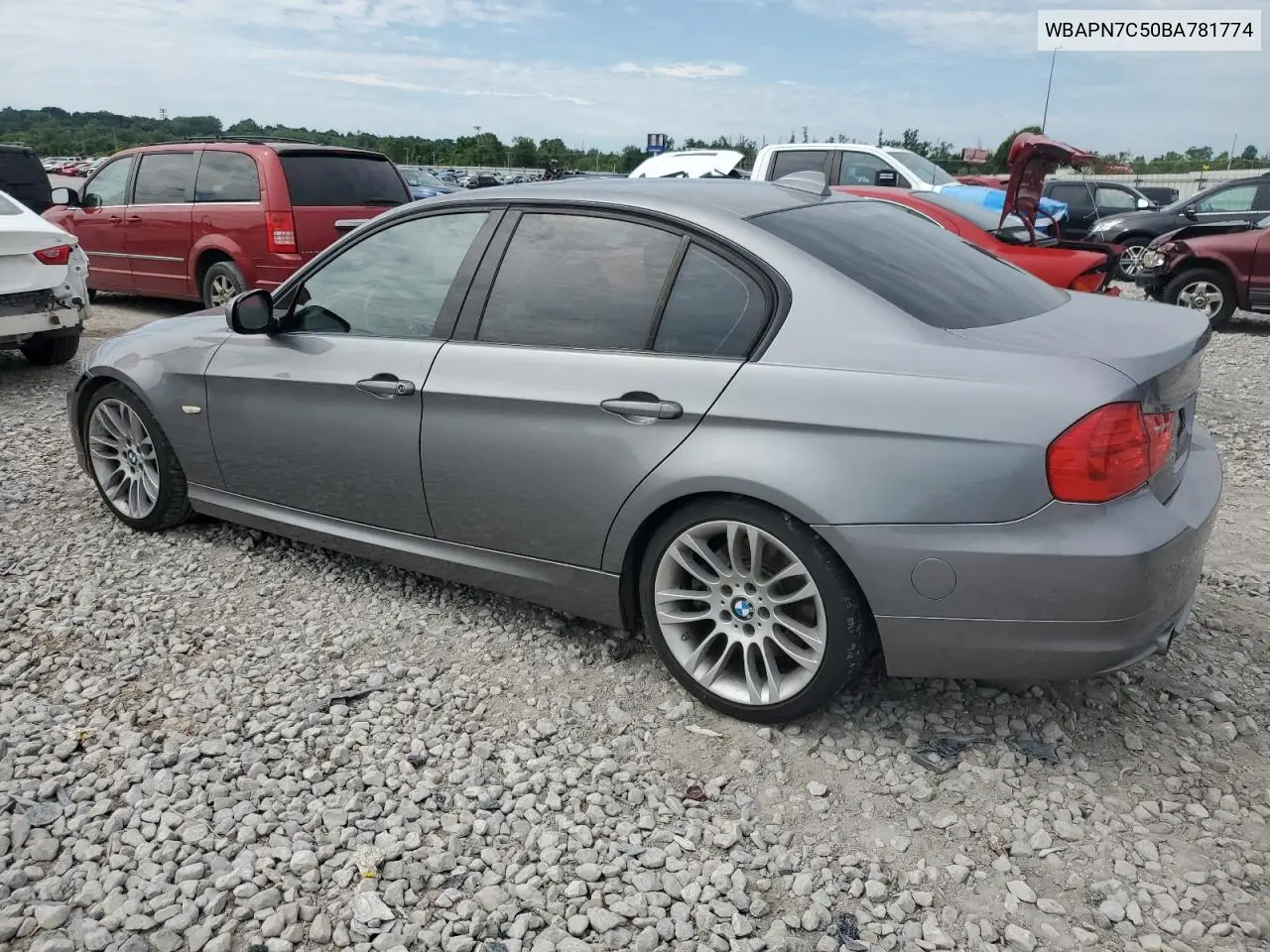 2011 BMW 335 D VIN: WBAPN7C50BA781774 Lot: 62381315